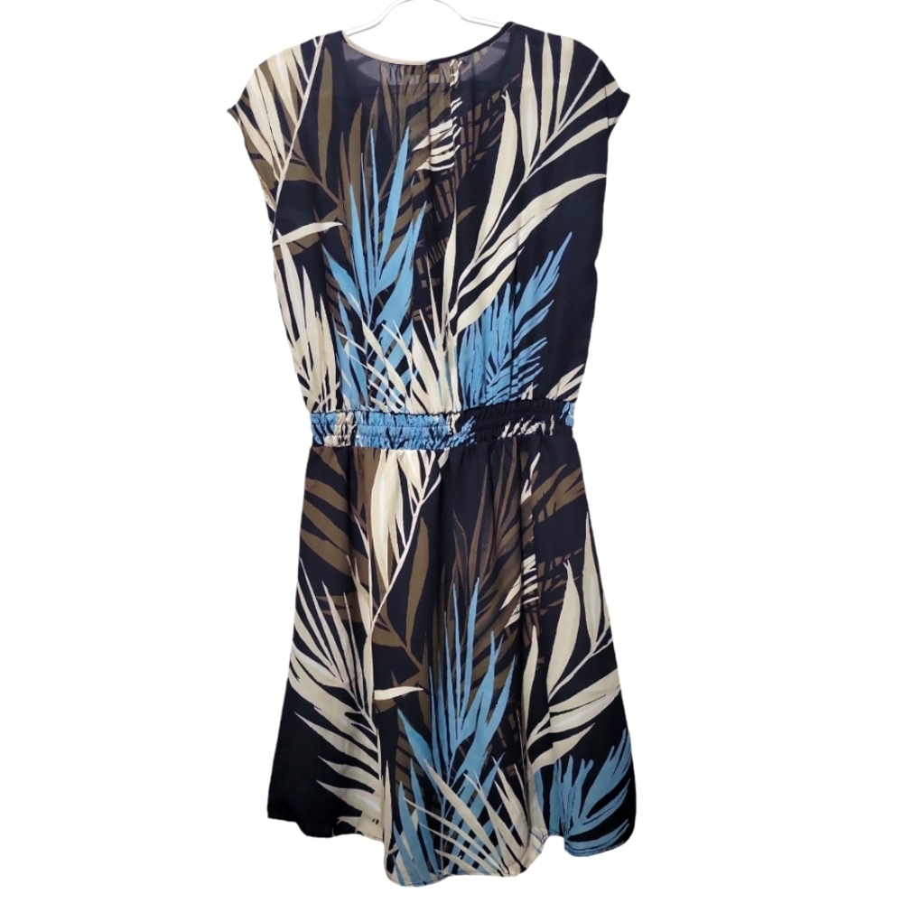 Coco + Carmen Tropical Leaf Print Dress S/M NWT - Picture 5 of 8